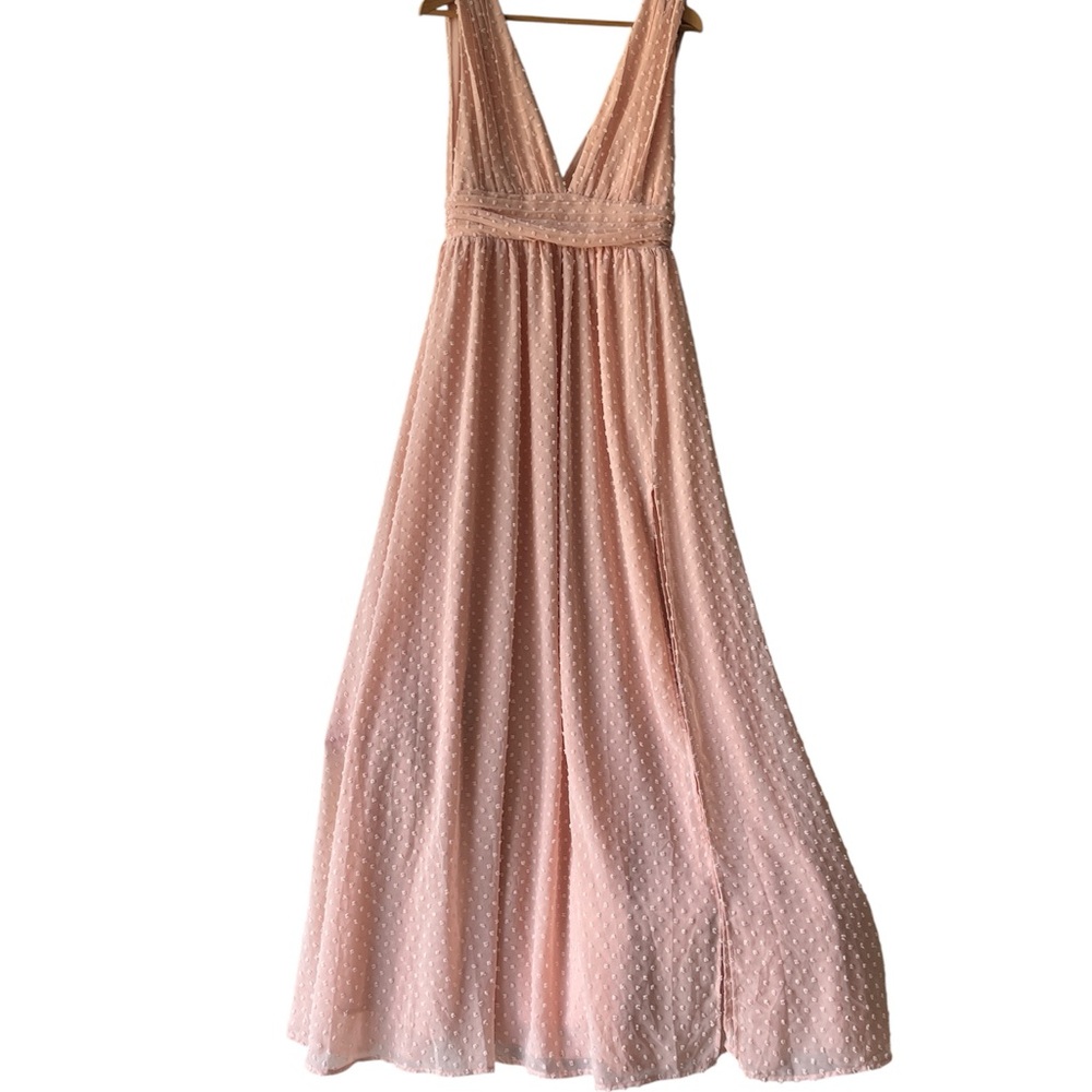 Lulu's Blush Pink Textured Dress NWT